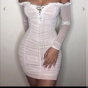 FASHION NOVA MAURA MESH DRESS NWT